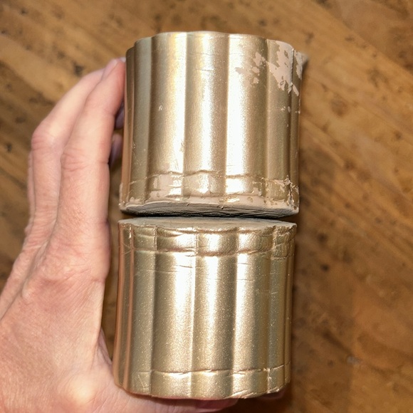 TORY BURCH Sz 7.5 rose, gold, scalloped platform, slides sexy contemporary AS IS - Picture 6 of 7